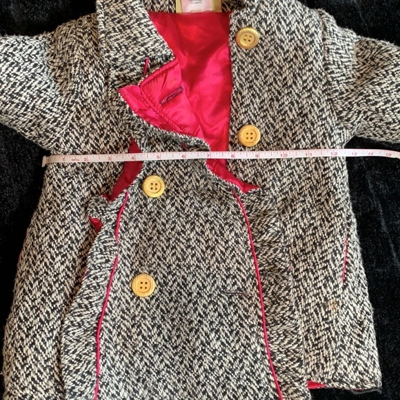 Penelope Mack Girls Double Breasted Wool Blend Coat Size 2T - Picture 13 of 16
